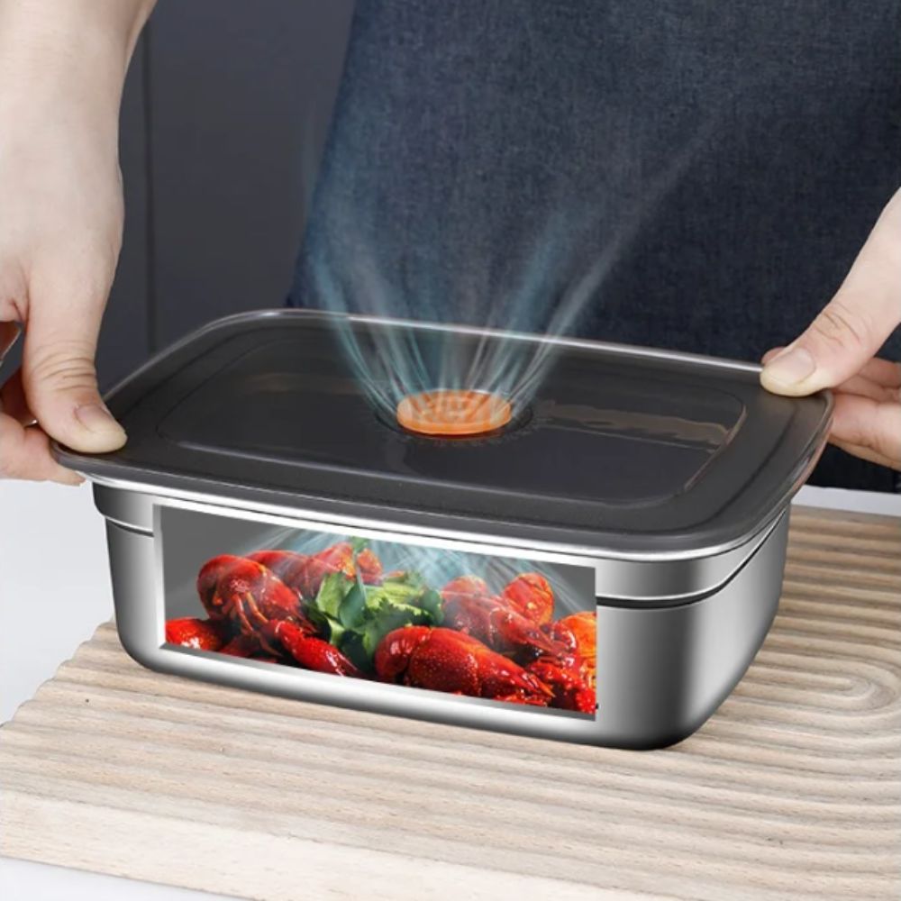 Kitchen Appliances Refrigerators - Taşınabilir Paslanmaz Çelik Koruma Kutusu Sızdırmaz