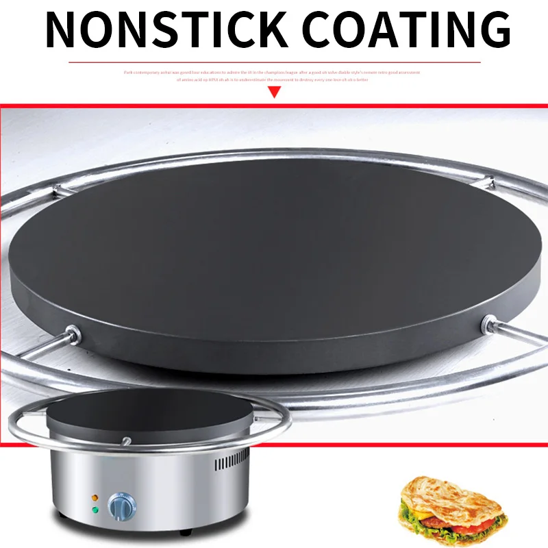 Crepe Maker Non Stick - Manuel Döner Elektrikli Krep Tavası, Geleneksel