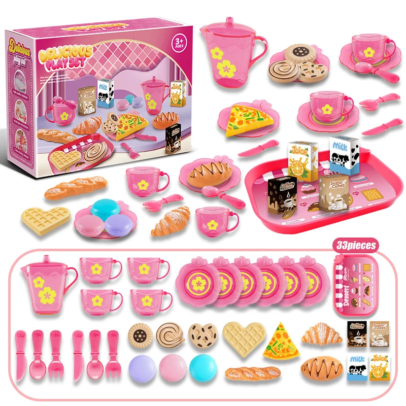 Kitchen Appliances For Kids - Küçük Kızlar İçin Oyuncak Çay Seti