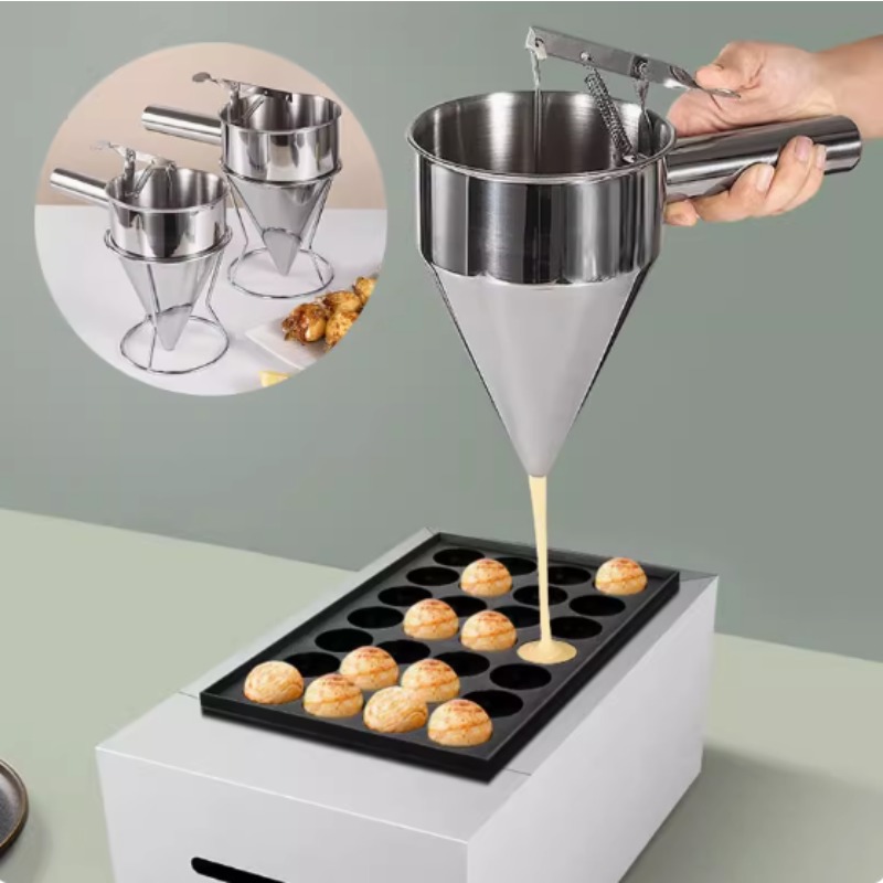 Kitchen Appliances Cooking - 600/1200ML Paslanmaz Çelik Sıvı Hunisi Dağıtıcısı,