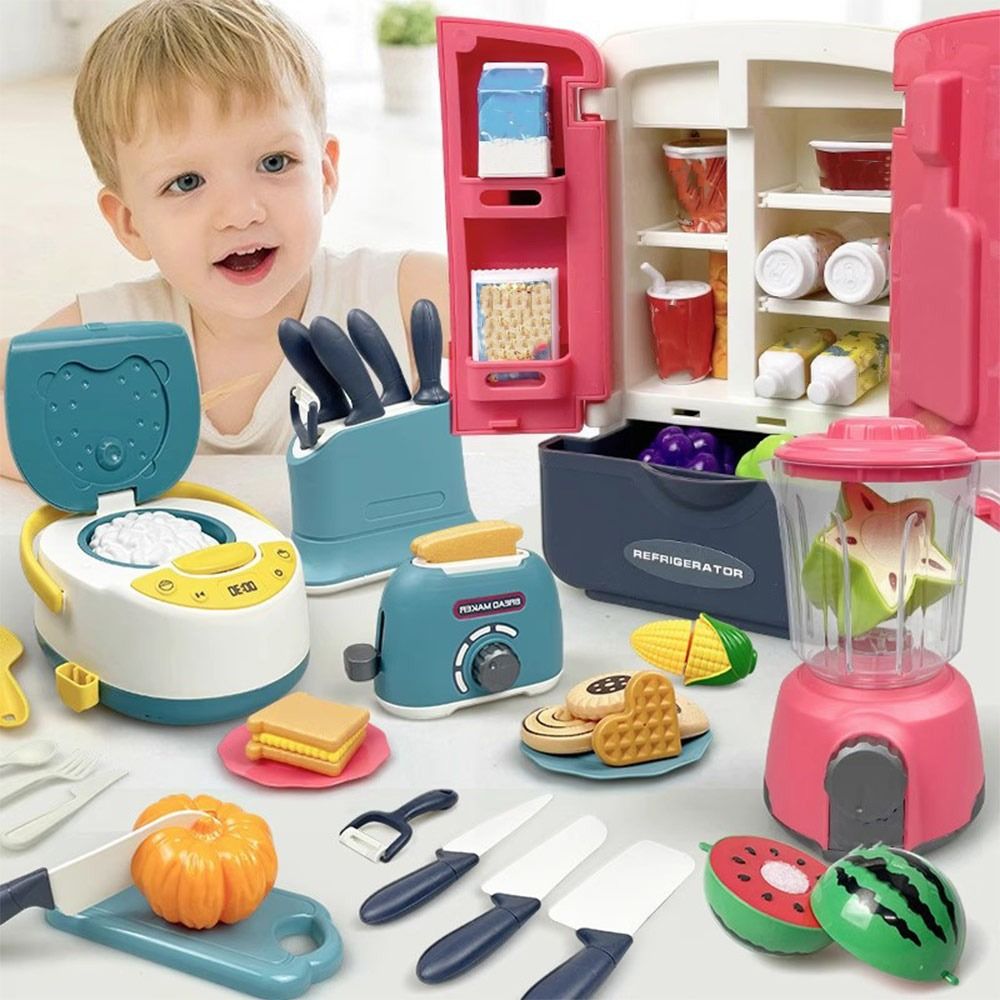 Kitchen Appliances For Kids - Komik Çok Renkli Pişirme Oyun Seti