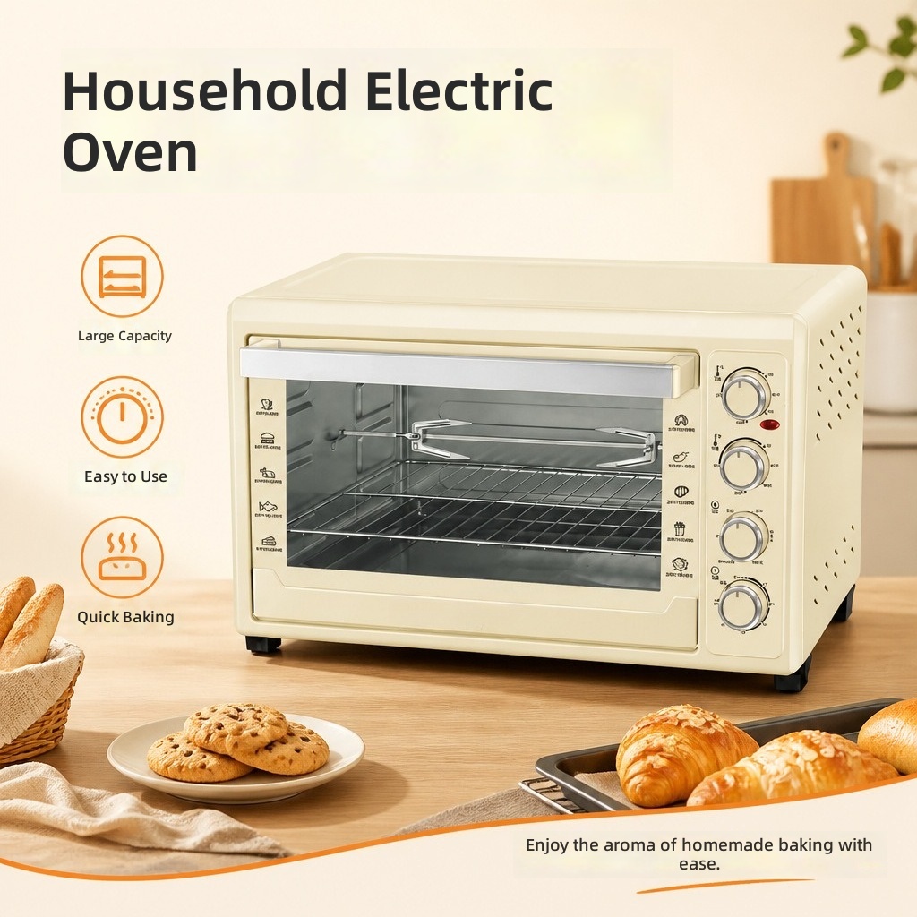 Kitchen Appliances Gift Ideas - Elektrikli Fırın 60L, 4 Katmanlı Pişirme
