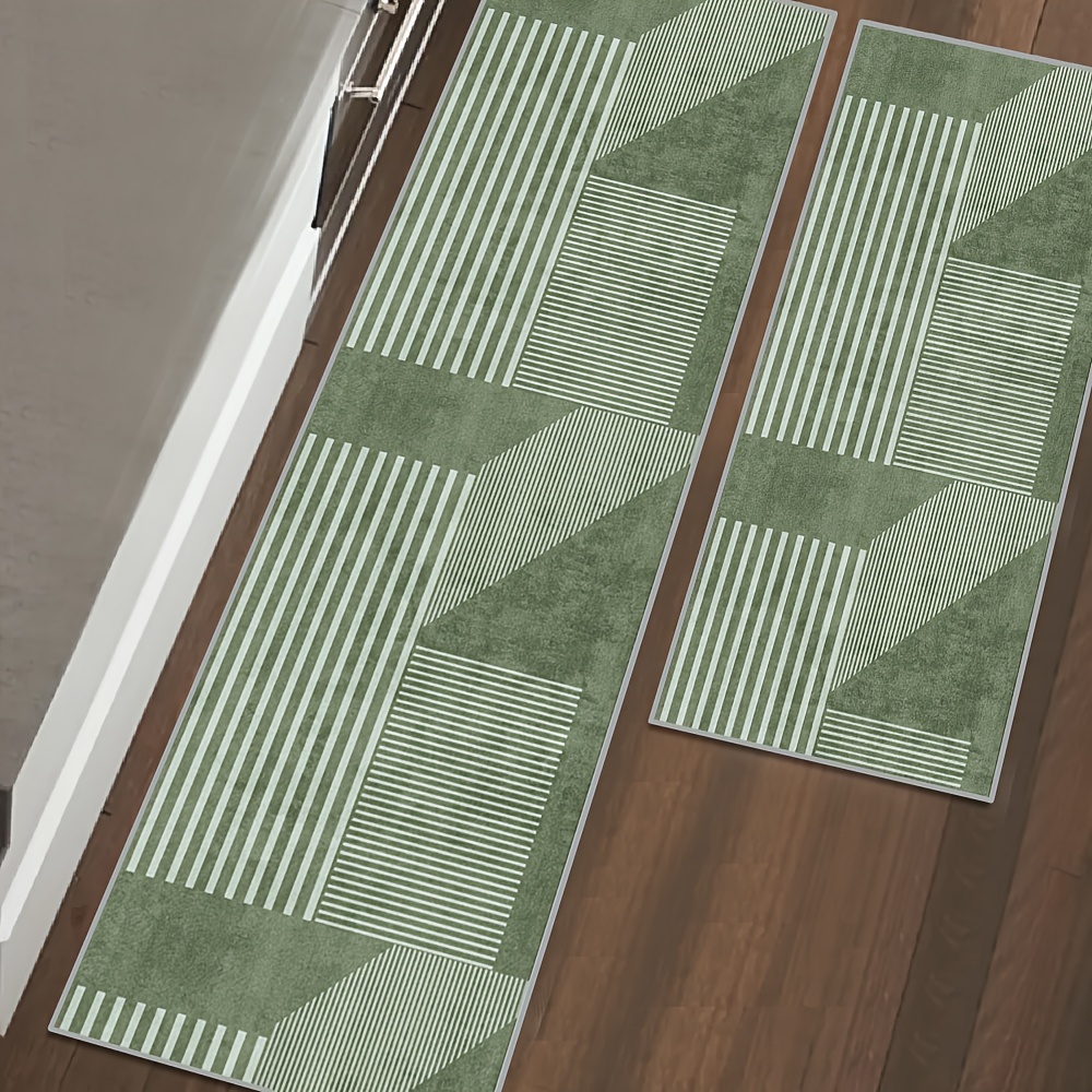 VIKAMA Çizgili Yeşil Halı Mutf - Kitchen Appliances Green incelemesi ve fiyatı