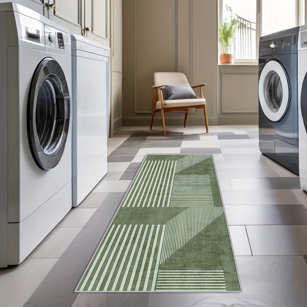 VIKAMA Çizgili Yeşil Halı Mutf - Kitchen Appliances Green incelemesi ve fiyatı