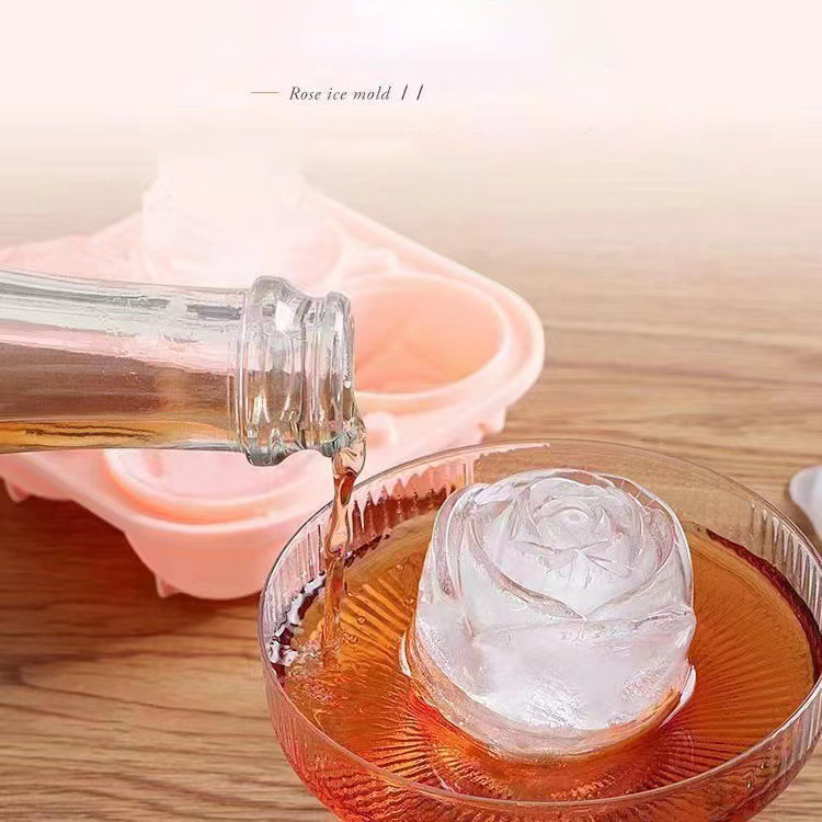 3D Gül Buz Kalıpları 4 Delik B - Kitchen Appliances Garage incelemesi ve fiyatı