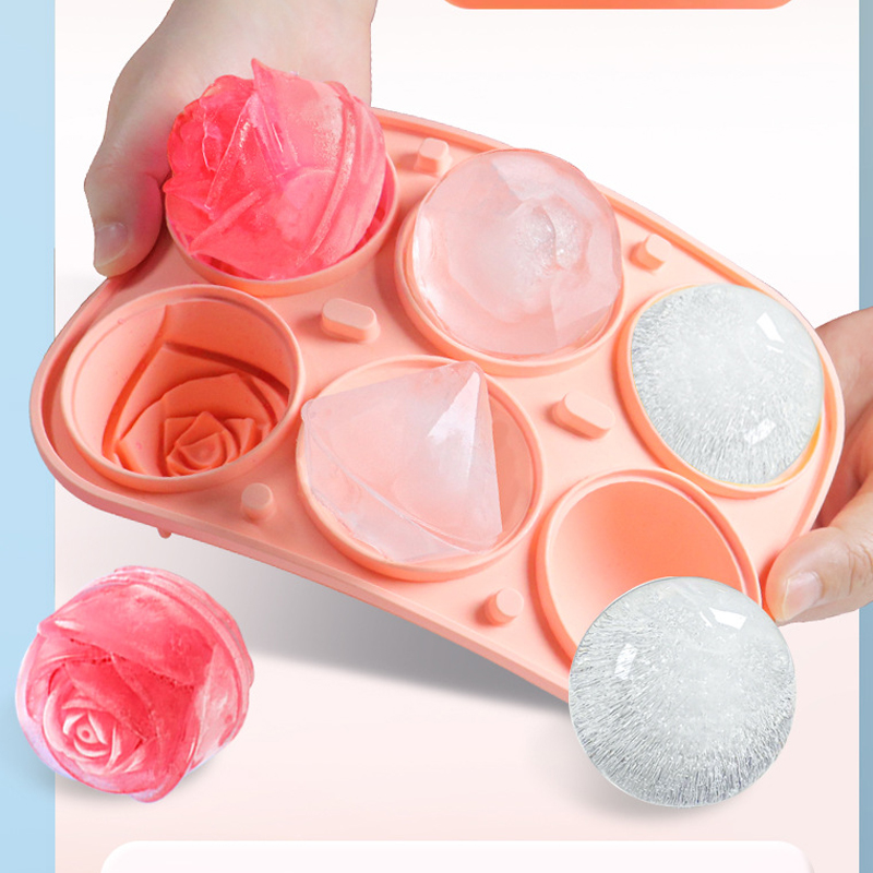 3D Gül Elmas Yuvarlak Buz Küpü - Kitchen Appliances Holder incelemesi ve fiyatı