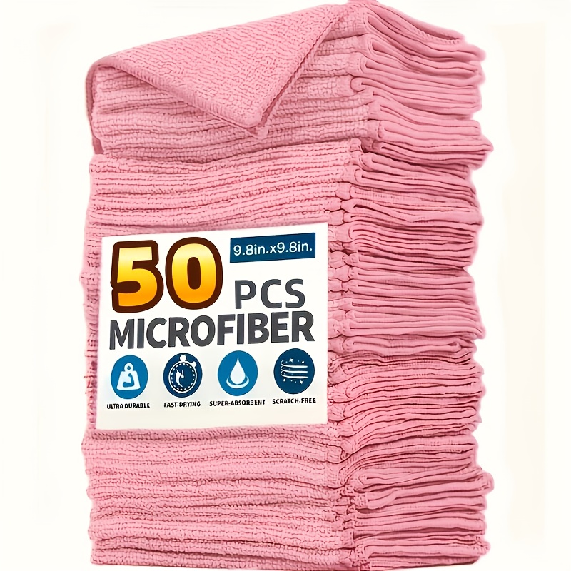 1-50 adet açık pembe mikrofibe - Kitchen Appliances For Home incelemesi ve fiyatı