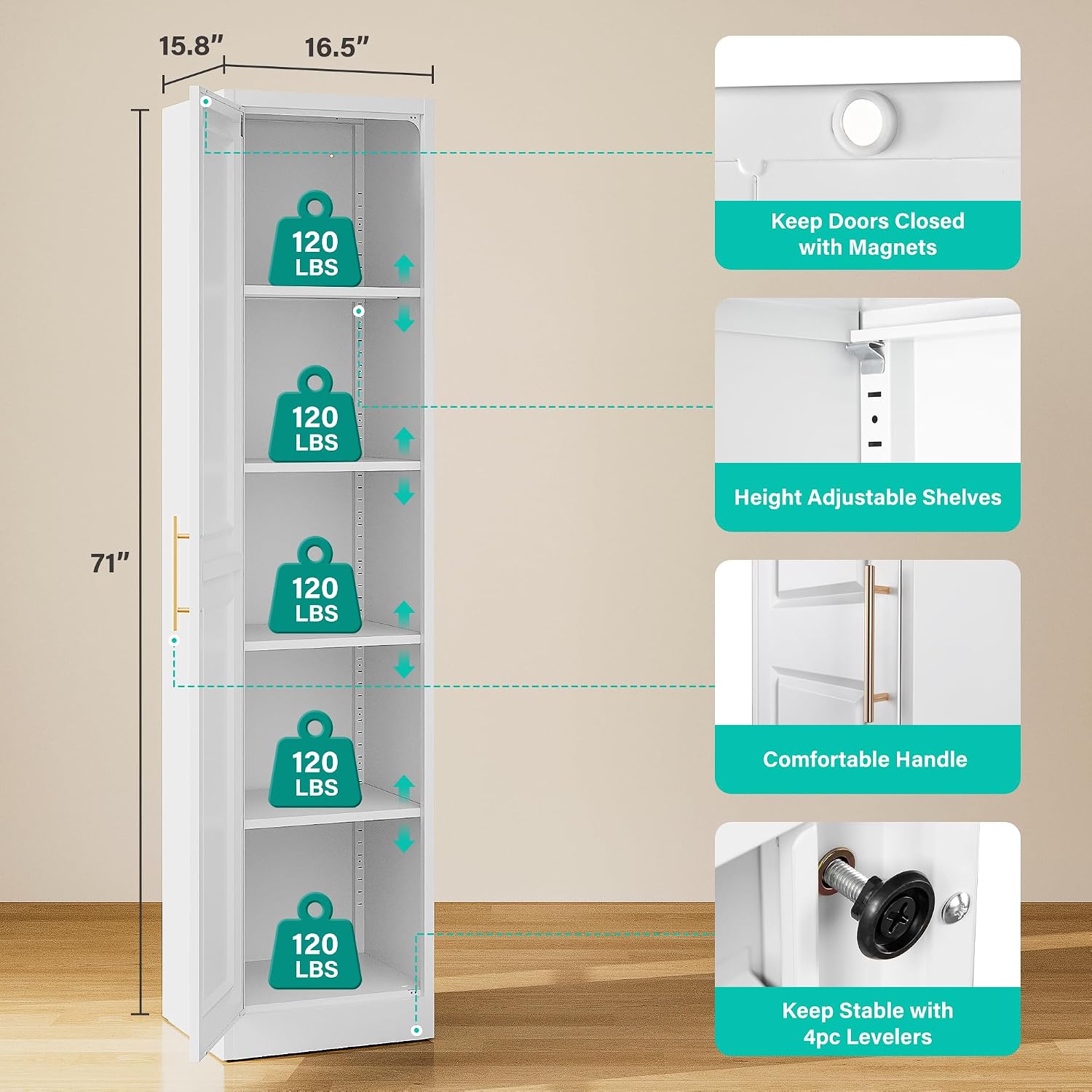 Uzun Dar Depolama Dolabı Tek K - Kitchen Appliances Cabinet incelemesi ve fiyatı