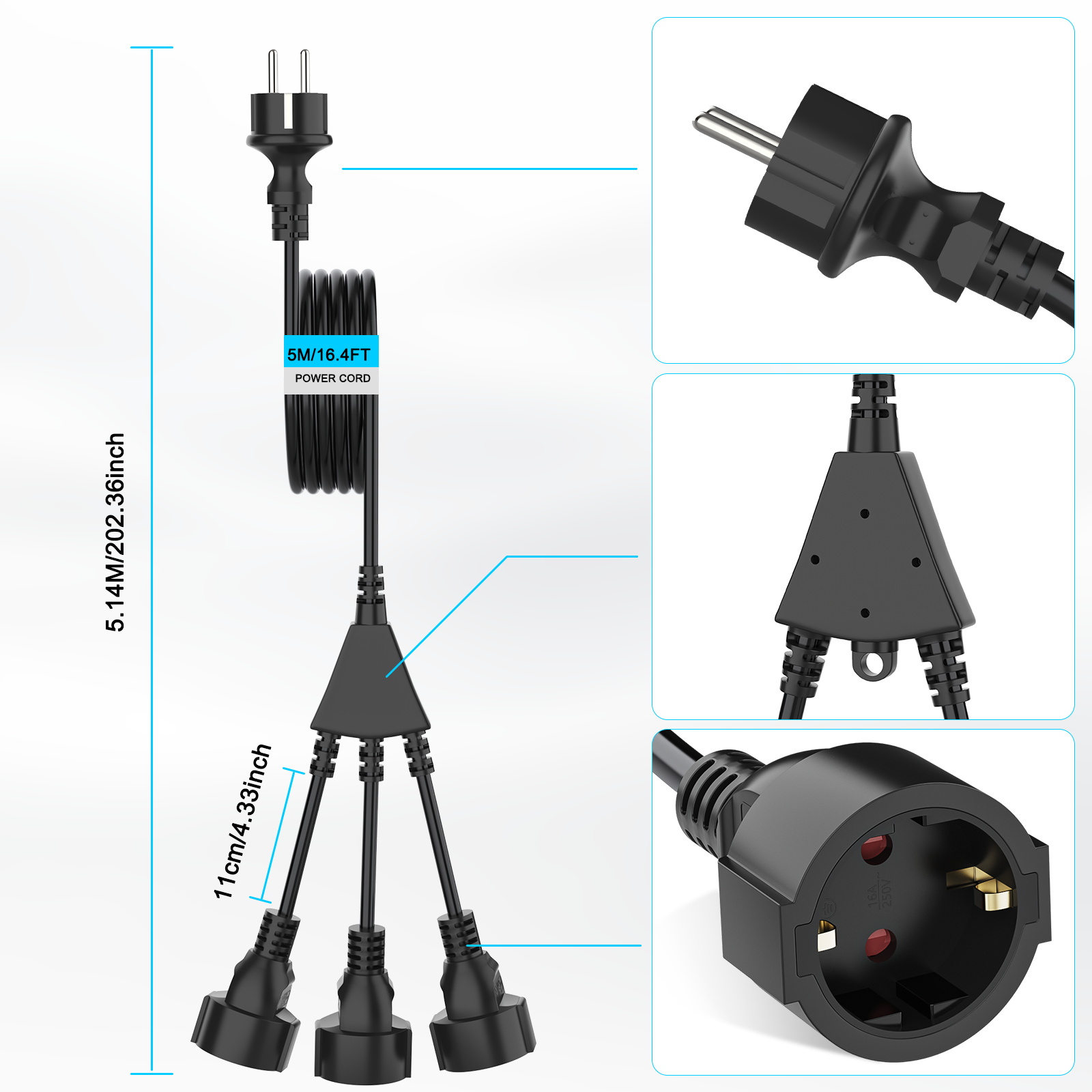 Eu Çekme Halkalı Priz Uzatma K - Kitchen Appliances Extension Cord incelemesi ve fiyatı